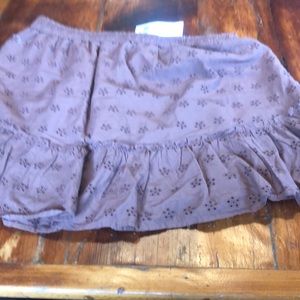 Brown lightweight skirt